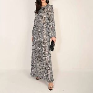 US 6/8 Missoni Zebra Pattern Chiffon Dress NWOT